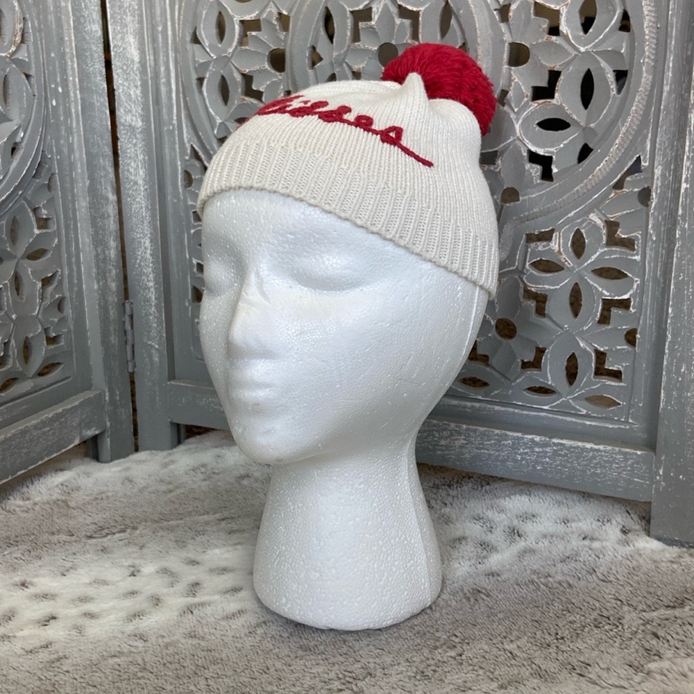 Baby GAP beanie hat baby girls 6-12 months knit kisses lovecore Valentine’s Day